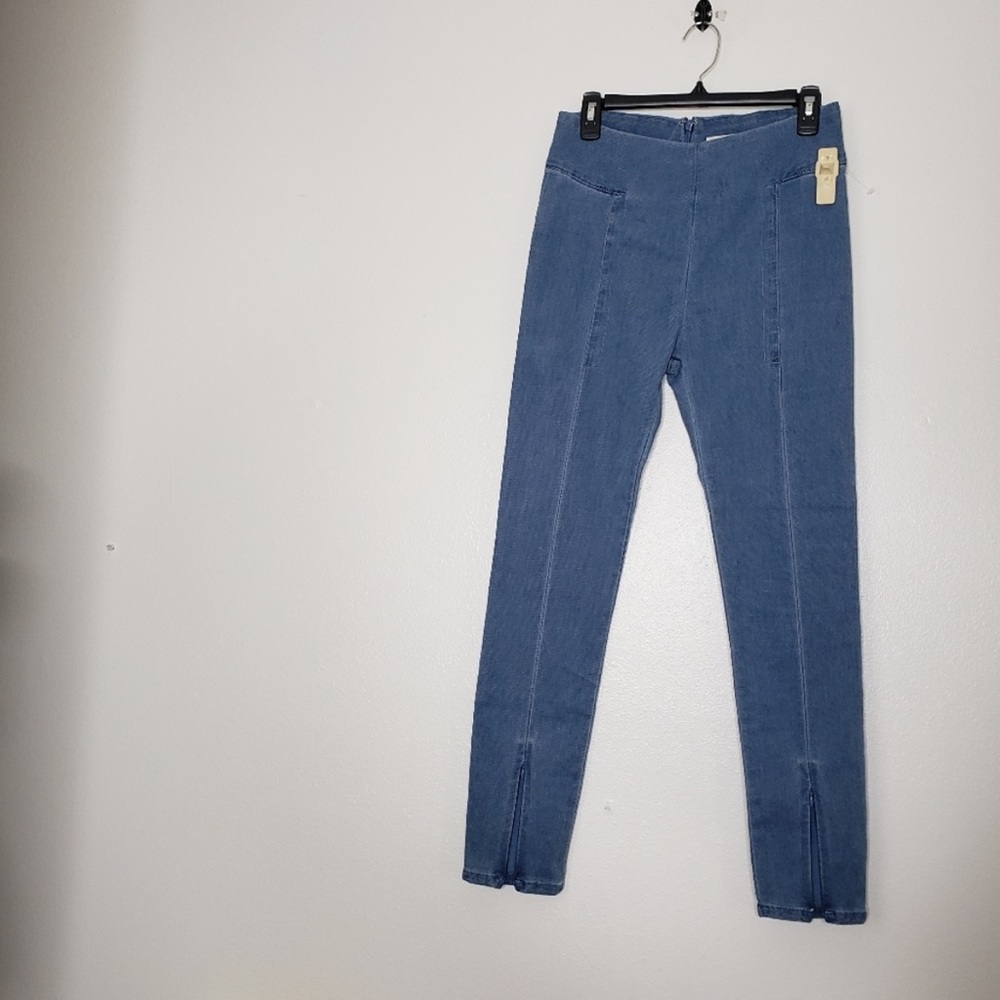 NEW Malene Birger Casual Ankle Pants Slate Blue Designer RARE Womens Luxury